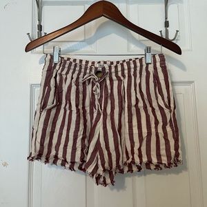 True Craft Striped Comfy Shorts - size small